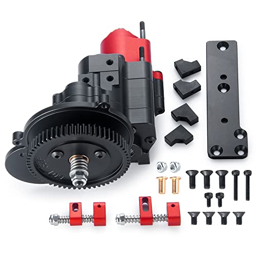 Rchubam Metal Complete Transmission Case Gearbox With Dig Gear 2 Speeds For 1:10 Axial Scx10 Rc Crawler Car #TOP2