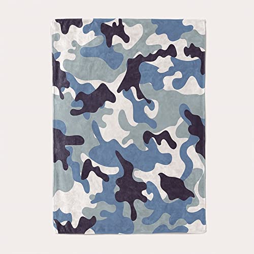 Couverture de lit douce KnSam flannel camouflage grand format isolant