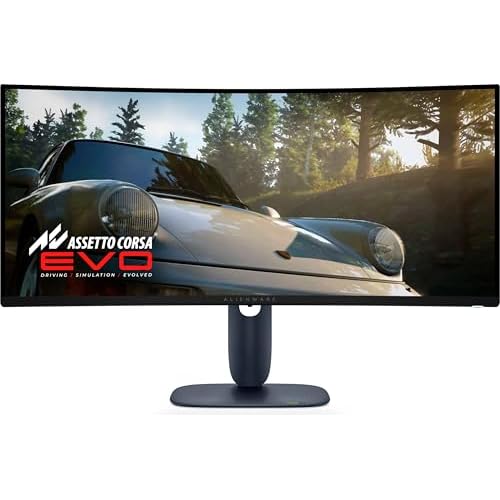 Alienware 34 Moniteur Gaming - AW3425DW, WQHD (3440x1440), 21:9 1800R Incurvé, 240Hz, QD OLED, 0.03ms, NVIDIA G-SYNC Compatible, AMD FreeSync Premium Pro, HDR True Black 400, USB-C, Garantie 3 Ans