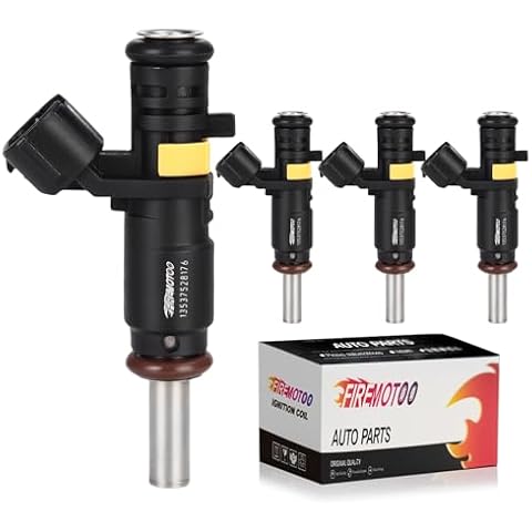 FIREMOTOO Fuel Injectors Pack of 4 6 Holes Compatible with Mini Cooper Base 1.6L 2007-2015 Clubman 2008-2014 Roadster 2012-2015 Countryman 2011-2016 Paceman 2013-2016 for 1.6L Motor Without Turbo Cover