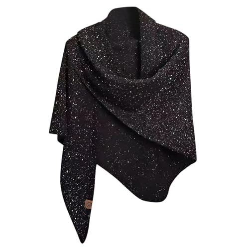 Generisch Damen Asymmetrisches Tuch mit Glitzer-Effekt - Großer Schal...