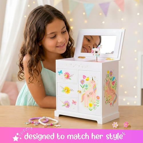 Giggle & Honey® Unicorn Musical Jewelry Box for Girls - 1