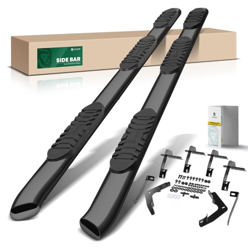 Barras laterales de acero YHTAUTO para Ram 1500 Crew Cab miniatura 1