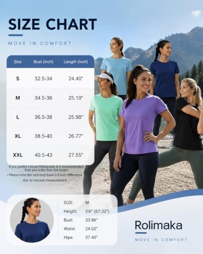 5 Pack Women's Workout Tops Short Sleeve Athletic T Shirts 5A XXL/02 — view 6