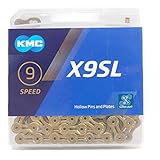KMC X9SL チェーン 9スピード/9s/9速 114Links (ゴールド(gold)) [並行輸入品]
