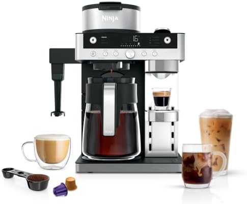 Ninja Prestige 2-in-1 Filter Coffee and Pod Capsule Machine, Blac...