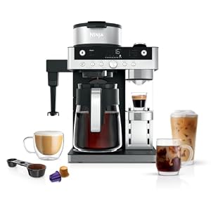 Ninja Prestige 2-in-1 Filter Coffee and Pod Capsule Machine, Black CFN802UK