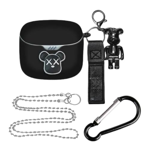 For JBL TUNE FLEX GHOST �P�[�X �J�o�[ ���C�����X�C���z���P�[�X �V���R�� �S�ʕی�P�[�X ���h�~ �����h�~ �ϏՌ� �h�� �h�o �w��h�~ �n���� ���킢�� ���� �l�C �y�� �C���z���P�[�X �L�[�`�F�[���t�� JBL TUNE FL