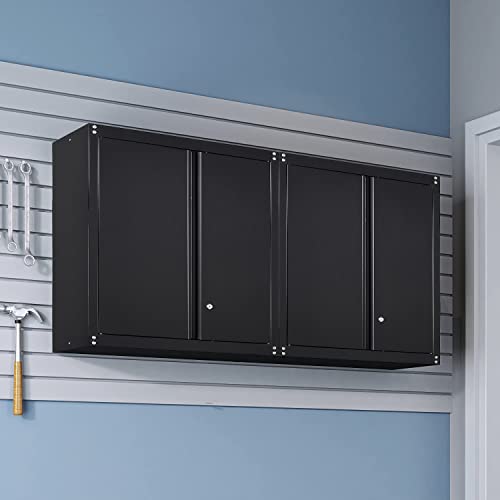 Gedelite Metal Wall Cabinet Locking Doors And Adjustable Shelf, Lockable Metal Storage Cabinet Wall Mounted, Wall Metal Storage Cabinet For Home, Office, Garage, Black. #TOP4