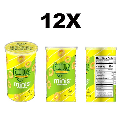 Minis Canisters, Funyuns Original, 1.125 Ounce (Pack of 12)