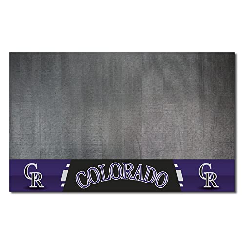 Fanmats 12152 MLB Colorado Rockies Vinyl Grill Mat
