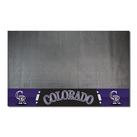 Fanmats 12152 MLB Colorado Rockies Vinyl Grill Mat