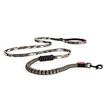 EzyDog Hundeleine für Kleine Hunde - Elastische Leine mit Bungee Ruckdämpfer - 'Zero Shock' Leine für Hunde - Hunde Leine Stabil, Reflektierend (180cm, Camo)