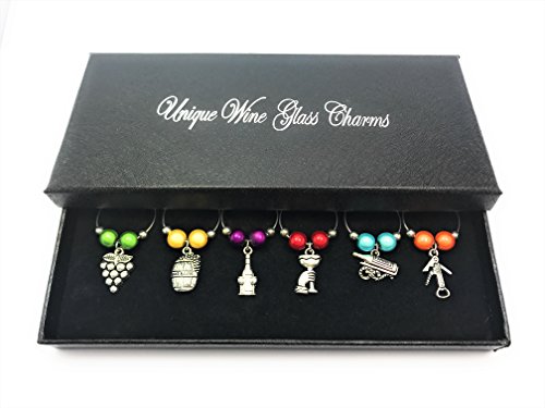 I Love vino a tema per bicchieri da vino con confezione regalo Handmade by Libby' s Market Place – dal venditore UK