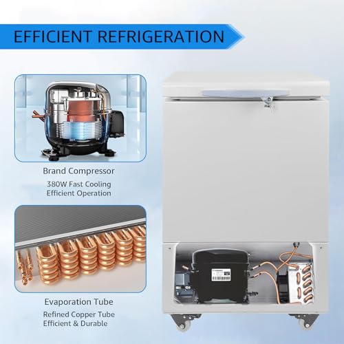 Image of -86℃ 58L Lab Freezer, Ultra Low-temp Lab Refrigerators, -40℃~-86℃ Temp Range with LED Display, Freezer for Sample, Vaccine Storage