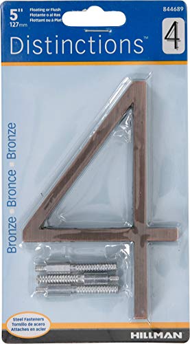 Distinctions By Hillman 844689 5-Inch Floating Mount House Bronze, Number 4 #TOP1