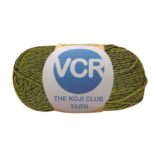 Image of VCR Yellow and Black Color Yarn, 100 Grams Hank, 275 Meters Length, 80% Acrylic, 20% Nylon Ball The Koji Club Yarn for Crochet and Knitting, Pack of 1, Suitable for DIY
