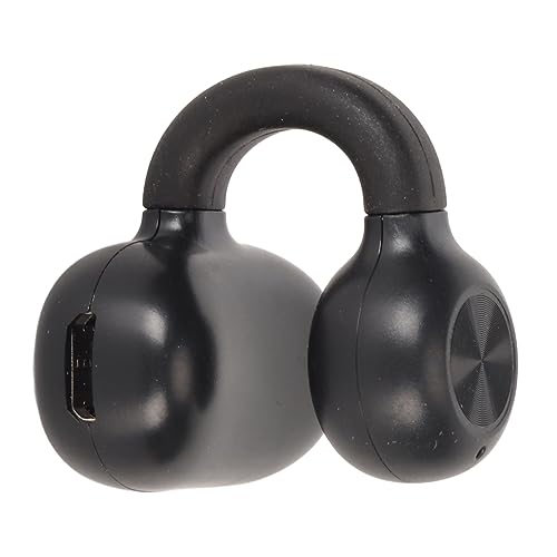 Clip en los Auriculares Inalámbricos Bluetooth, Z28 Auriculares de Oreja Abierta con Cancelación de Ruido de un Oído, 800H Auriculares Deportivos de Espera Ultra Larga (Negro)