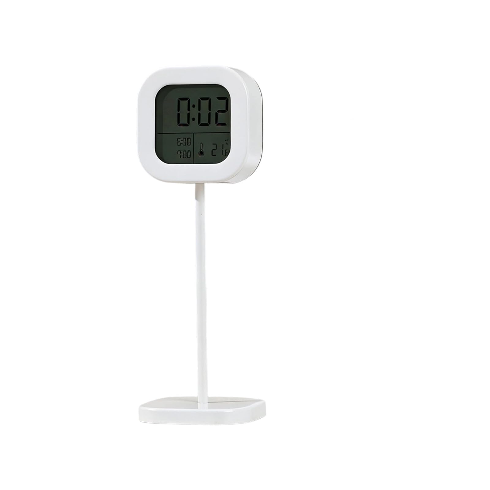 Stand Digital Alarm Clock with Temperature Display Quiet Sweeps Second Movement for Desk Bedroom Offices Temperature Display Clock