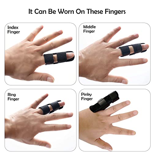 Trigger Finger Splint 3Pc Mallet Finger Splints For Trigger Finger Index Finger Splints For Broken Finger Finger Straightener-Ring Finger Splint #TOP2