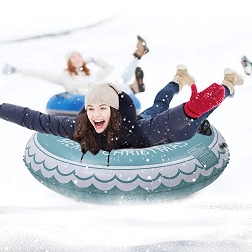 Ljfli Snow Tube Pvc Christmas Theme Inflatable Snow Sled For Skiing Winter Christmas Snow Sleds For Kids And Adults #TOP6