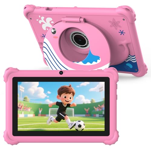 WUIUHOU Children's Tablet, 17.8 cm (7 Inch), Age 3-7 Years, Android Leanring Tablet, Netflix YoutTube aiwawa apk, 4GB (2 + 2) GB RAM, 32GB ROM, Shockproof Case, Bluetooth, WiFi, UKW, GPS