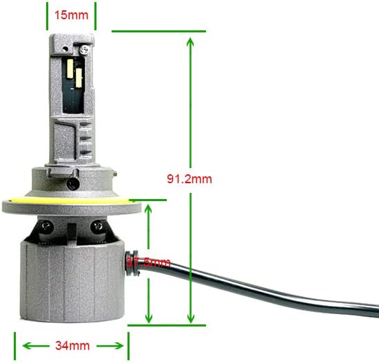 Vista 12 de DDM Tuning Saber 65W ProX Kit de LED, 14000 LM, 6000 K, Par -FBA (H7)