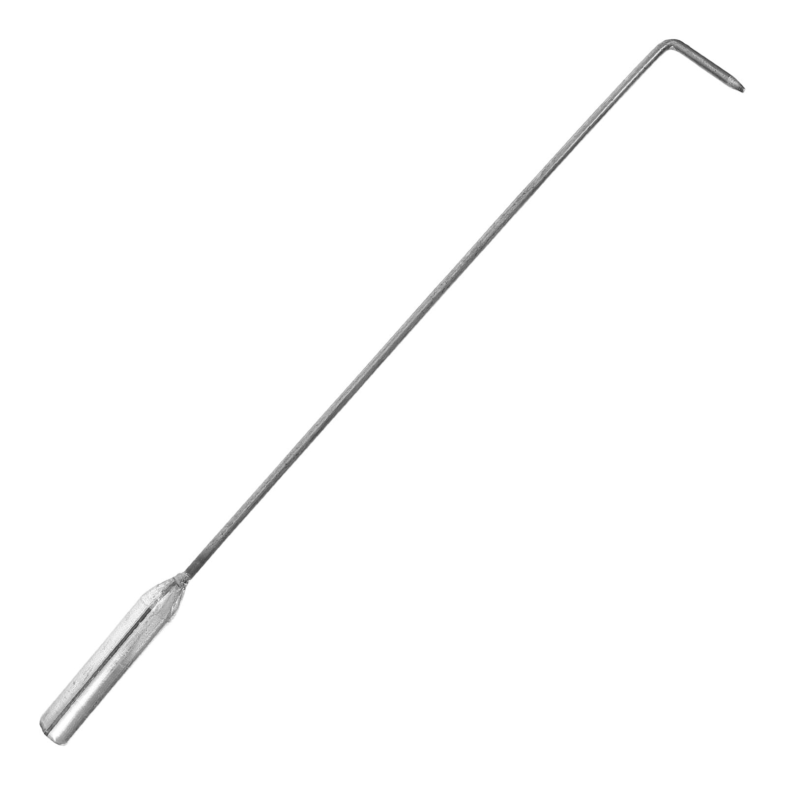 FUTUREORYY Heavy Duty Iron Fireplace Poker for Indoor Wood Stoves Outdoor Fire Pits Long Heat-resistant Coal Hook Fireplace Tool for Safe Log and Charcoal Management