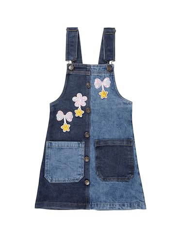 Image of KiddoPanti Girls Denim Dungaree Skirt