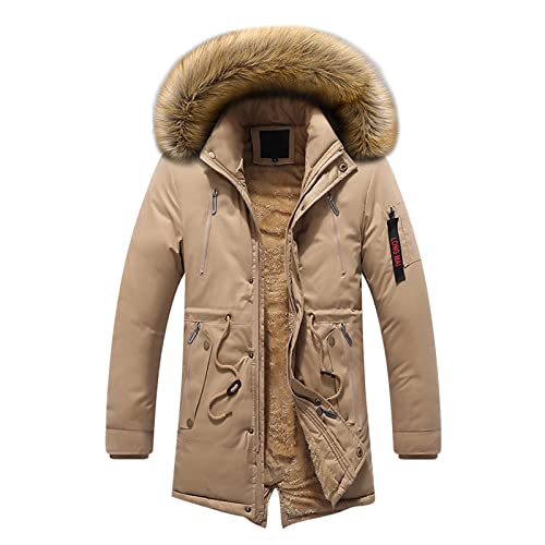 Veste de travail homme longue et isolée contre le froid couleur kaki XL
