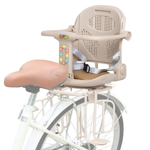 auvstar Seggiolino Bici Posteriore,Seggiolino Posteriore per Bici con Cintura di