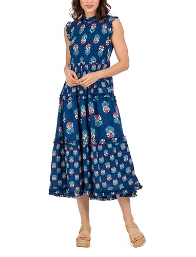Mud Pie Women's Ward Smocked Midi Dress