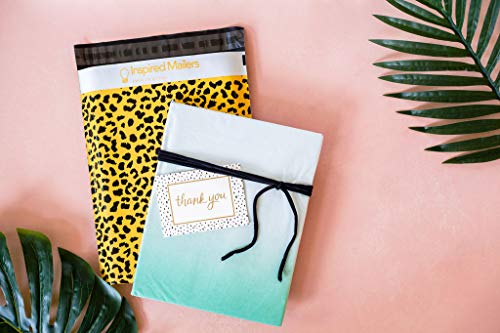 Image of Inspired Mailers - Poly Mailers Variety Pack - Wild Cheetah - 30 (10 Each: 6x9, 10x13, 14.5x19 Sizes) - Shipping Bags