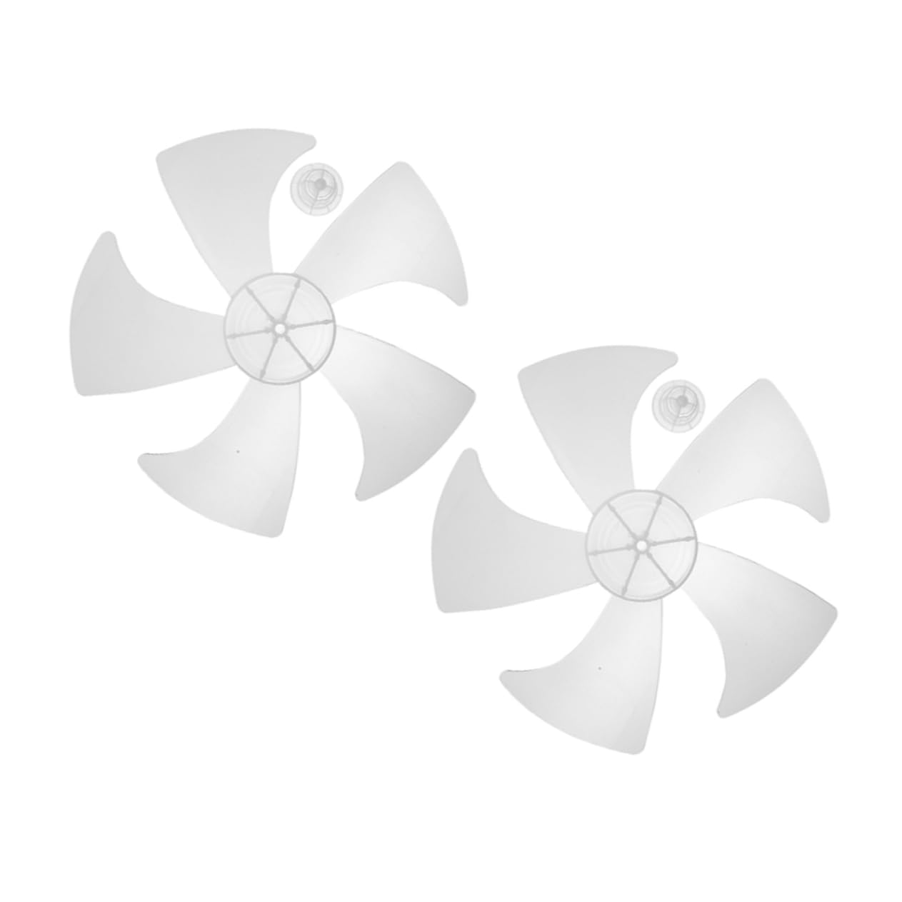 Angoily 2pcs Plastic Fan Blades Replacement for Pedestal Table and Wall Fans Quiet Operation Durable Design Enhanced Airflow Easy Installation