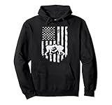 American Flag Wrestling Hoodie Distressed Wrestle Gift Tee