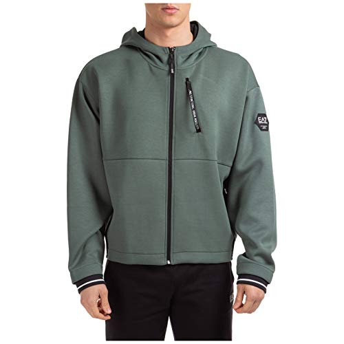 Preisvergleich Produktbild Emporio Armani EA7 Herren Kapuzenpullover Dark Forest M