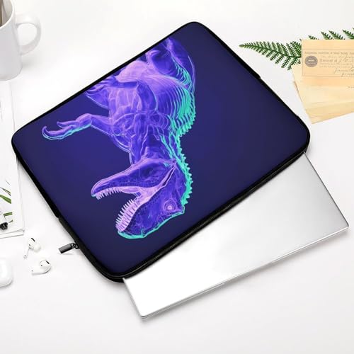 Funda portátil para laptop estilo dinosaurio verde miniatura 4