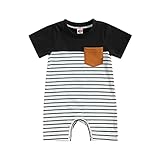 CIYCUIT Baby Boy Clothes 0 3 6 12 18 Months Stripe Short Sleeve Romper 3-6 Months