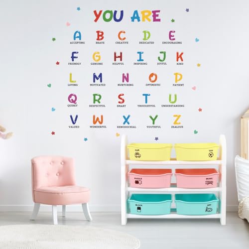 Vinilo decorativo educativo adhesivo para pared ABC miniatura 3