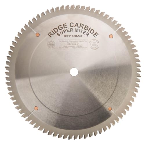 Rigid Carbide Rs1000 Super Miter Saw Blade 10" X 5/8" Bore X 80T Ar Full Kerf