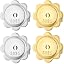 p|flat flower gold and silver