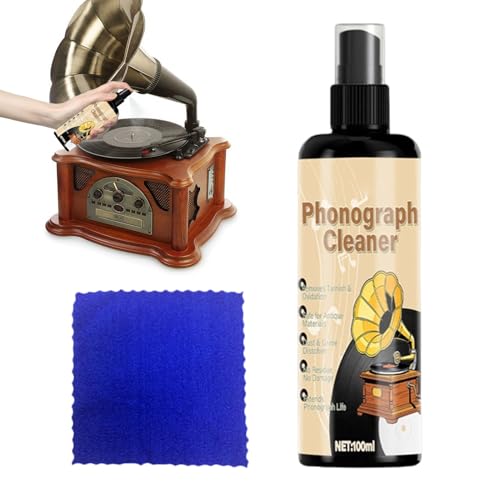 Spray Pulitore Per Dischi | Detergente per la Rimozione delle Macchie da Album,Liquido Per La Pulizia Vinile Per Manutenzione Dischi In Vinile | Per Giovani E Adulti