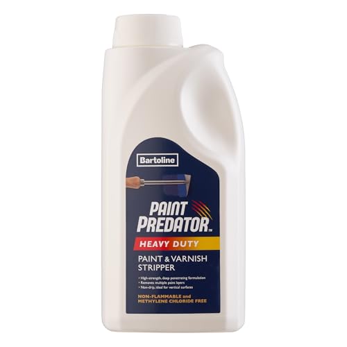Bartoline Paint Predator™ Heavy Duty Paint & Varnish Stripper 1l – Professional Strength, Non-Caustic Paint Remover for Wood, Metal & Masonry