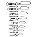 Tsunami Pro Ball Bearing Swivel w/ Coastlock Snap Size 3 6 Pack