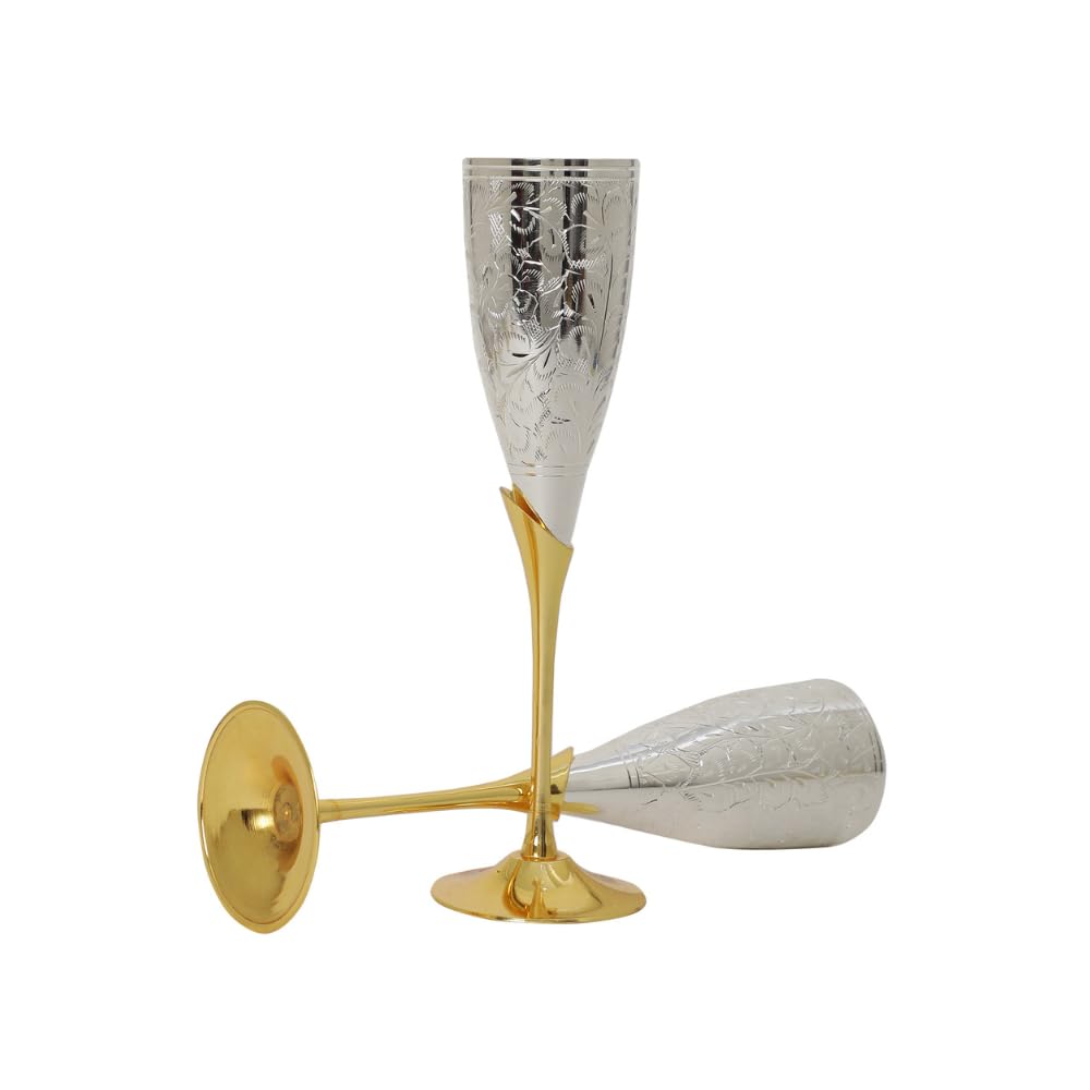 German Silver Wine Glasses - Gift Set with Velvet Box -3