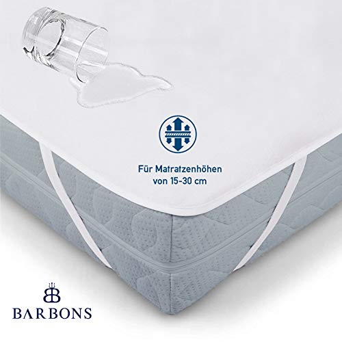 BARBONS Matratzenschoner 90 x 200 - wasserdichte Matratzenauflage Inkontinenzunterlage waschbar Nässeschutz Atmungsaktiv… – Bild 3
