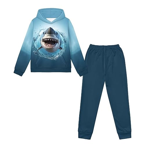 ZFRXIGN Cute Hoodies and Sweatpants Girls Boys Tracksuit 4-12 Years Hoodie Pants Set Activewear Pullover Sweatshirt3
