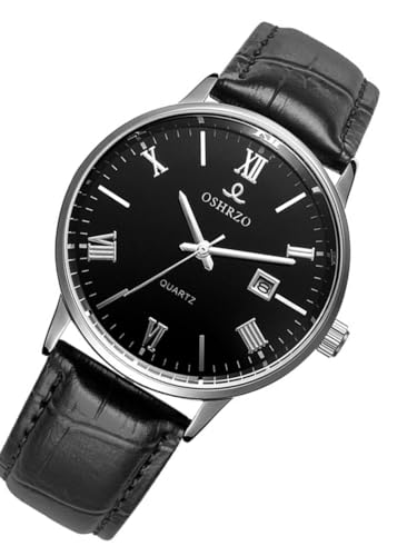 Image of Men's Mechanical Automatic Watch - Leather Strap, Waterproof, Classic Casual Wristwatch