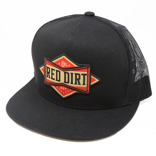 Image of Red Dirt Hat Company Original Western Adjustable Snapback Hat (US, Alpha, One Size, Cowboy Bowtie - Black)