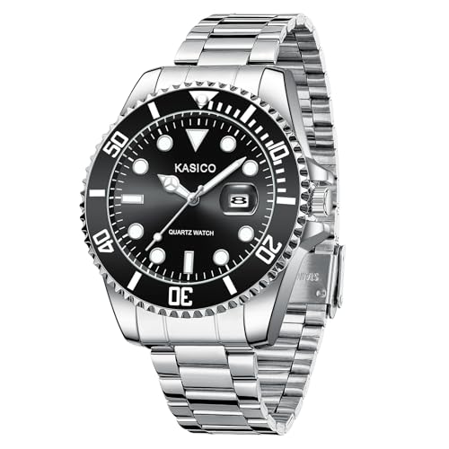 KASICO Men’s Quartz Wristwatch - Waterproof, Stainless Steel